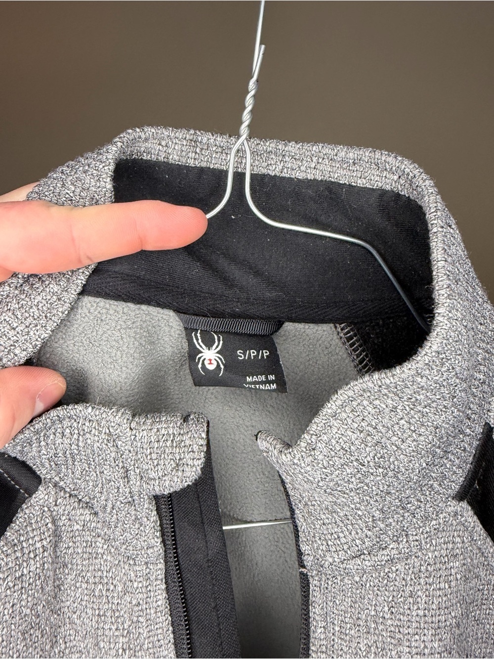 Spyder Gray & Black Full-Zip Fitted Utility Jacket - Picture 4 of 4